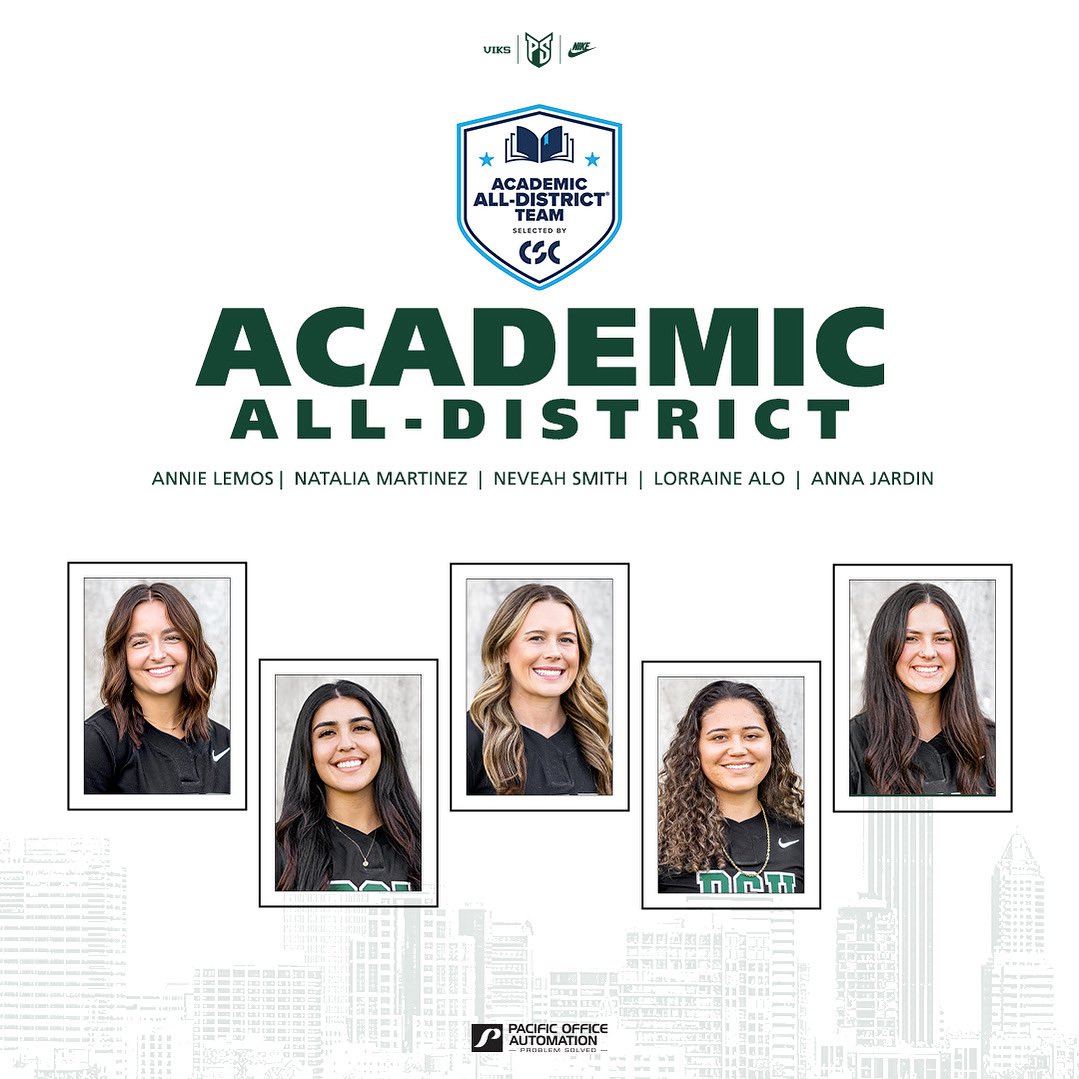 Proud of our five CSC Academic All-District honorees for their hard work both on the field and in the classroom!👏📚 

Congrats, girls! 

#GoViks | #DefendTheShip