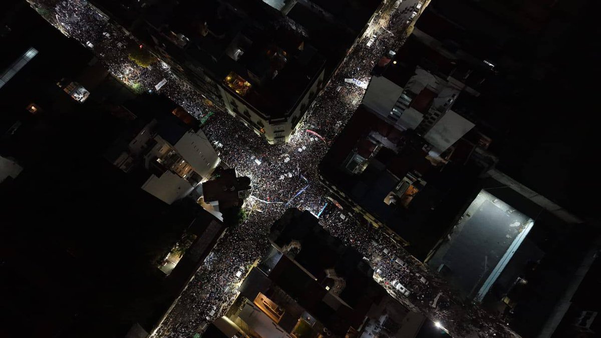 La zona del domicilio de CFK ahora.