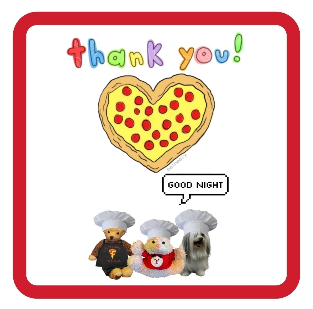 🧸🌻 Alfie 🌻 🧸 (@thehughouse) on Twitter photo Pals, <a href="/SteveStuffie/">Stuffie_Steve 🧡 🇺🇦</a>, <a href="/PicklesBottom/">PicklesBottom 👑 #BelieveInTzuKingdom #BeKind 👑</a> and I want to say a HUGE thank you for joining us for another night of #FurryTails Pizza Club. It is the highlight of our month to be here with you. We are saying goodnight now but we will look forward to next month!! Pals, <a href="/SteveStuffie/">Stuffie_Steve 🧡 🇺🇦</a>, <a href="/PicklesBottom/">PicklesBottom 👑 #BelieveInTzuKingdom #BeKind 👑</a> and I want to say a HUGE thank you for joining us for another night of #FurryTails Pizza Club. It is the highlight of our month to be here with you. We are saying goodnight now but we will look forward to next month!!