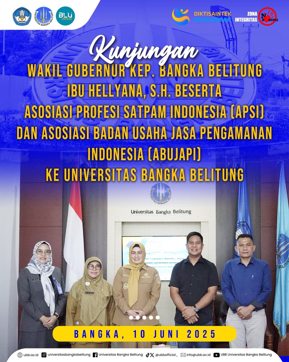 ubbofficial_'s tweet photo. Pergi ke kampus pagi-pagi
Langit cerah hatipun senang
Kunjungan Wagub jadi energi
Sinergi terjalin semakin terang ��

#UniversitasBangkaBelitung
#WakilGubernurBabel
#ProgramRPL
#SinergiPendidikanProfesi #UBB
#SDMBerkualitas
#diktiristekberdampak
#unggulmembangunperadaban https://t.co/ndHXkwI8pY