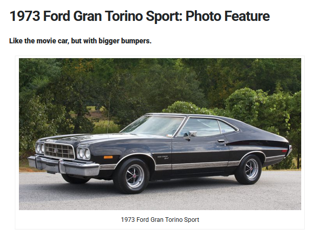 Car_Guy_Tom's tweet photo. The bumper does sort of ruin it. #5MPH #Ford #GranTorino #Clint https://t.co/jVo5byiO3G https://t.co/7x0PaQAwZm