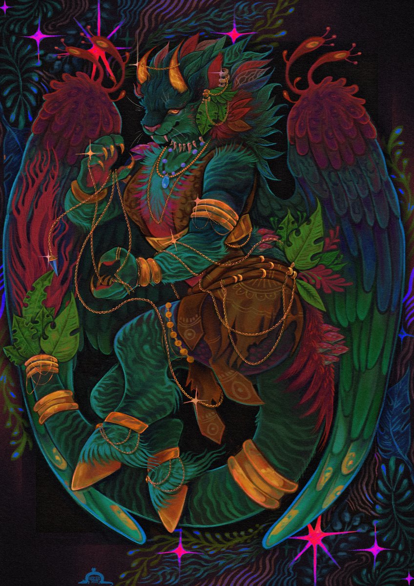 Newly finished commission, 💚thank you to @/the.time.guardian on instagram, wonderful character to paint 💚💙💜