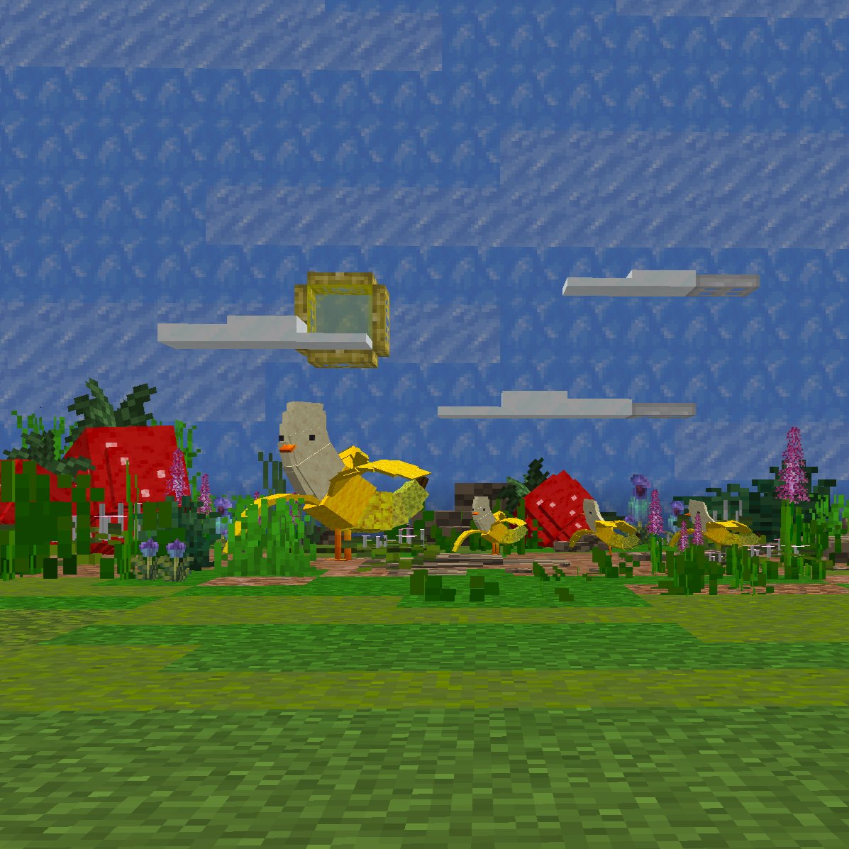 banana duck 
Made with display entities 

#Minecraft  #Minecraftbuilds #fruitanimals