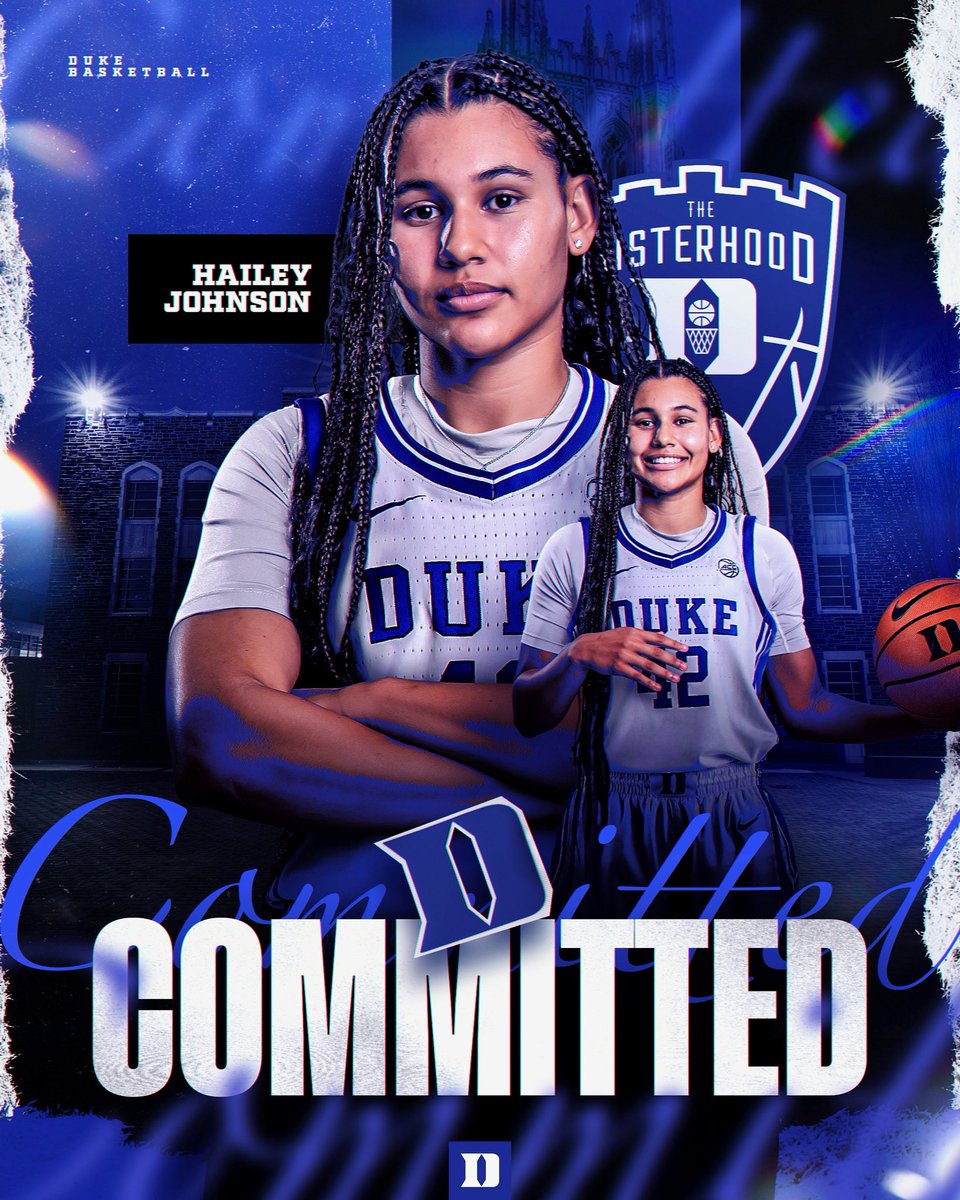 Alumni Alert 🤩 Hailey Johnson commits to Duke to finish her last 2 years of eligibility. Proud of your Hailey ❤️🦁<a href="/DukeWBB/">Duke Women’s Basketball</a>