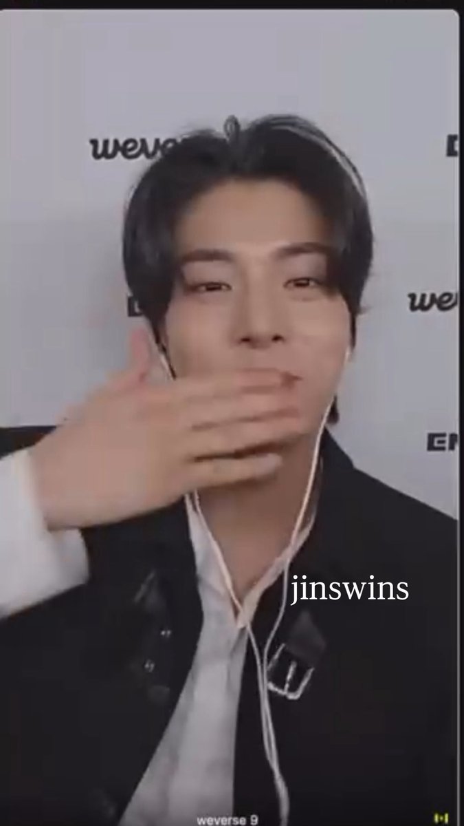 jinswinss's tweet photo. 250610 | wv fancall 

ilysmm jake 💗 ~ im so happy to have made you laugh :’)) 

#JAKE #ENHYPEN #제이크 #엔하이픈 https://t.co/XQaxcaiVhM