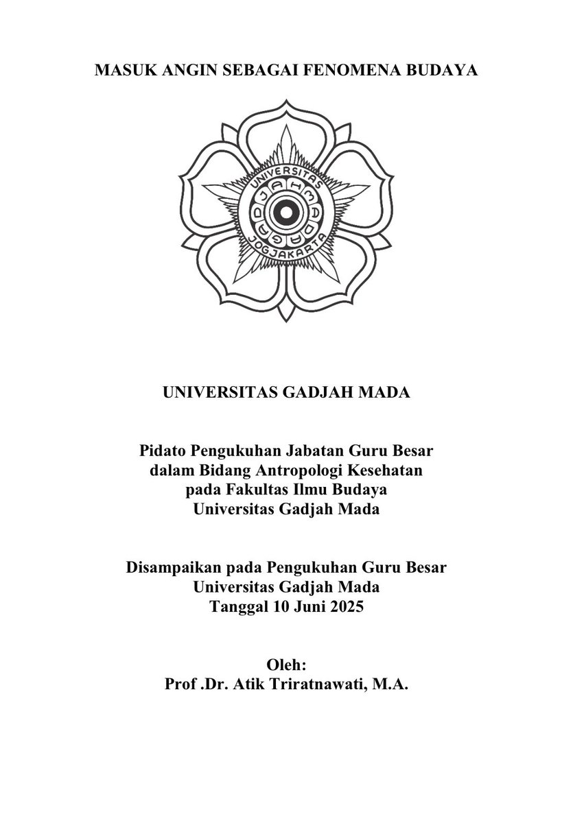 Saat ada mahasiswa tanya topik riset, saya selalu menyarankan untuk mengamati hal-hal yang dekat dengan mereka. Gak perlu ndakik-ndakik. Kenapa? Karena semua hal bisa jadi  menarik.

"Masak riset remeh?"

Nih, pidato guru besar UGM 😁