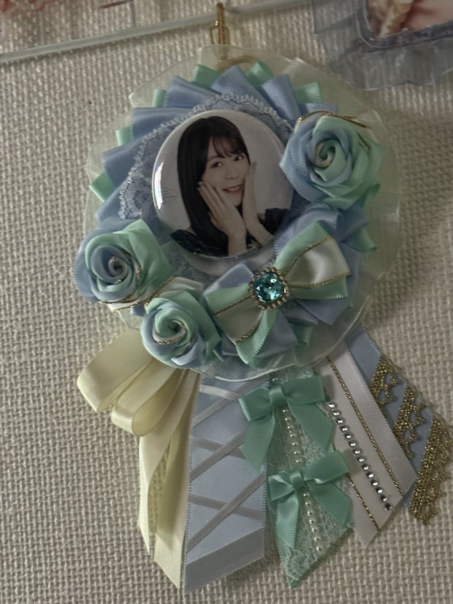 ロゼット届いてはめてみたらめっちゃいい！
いのりんはやっぱ水色よな！
 #水瀬いのり