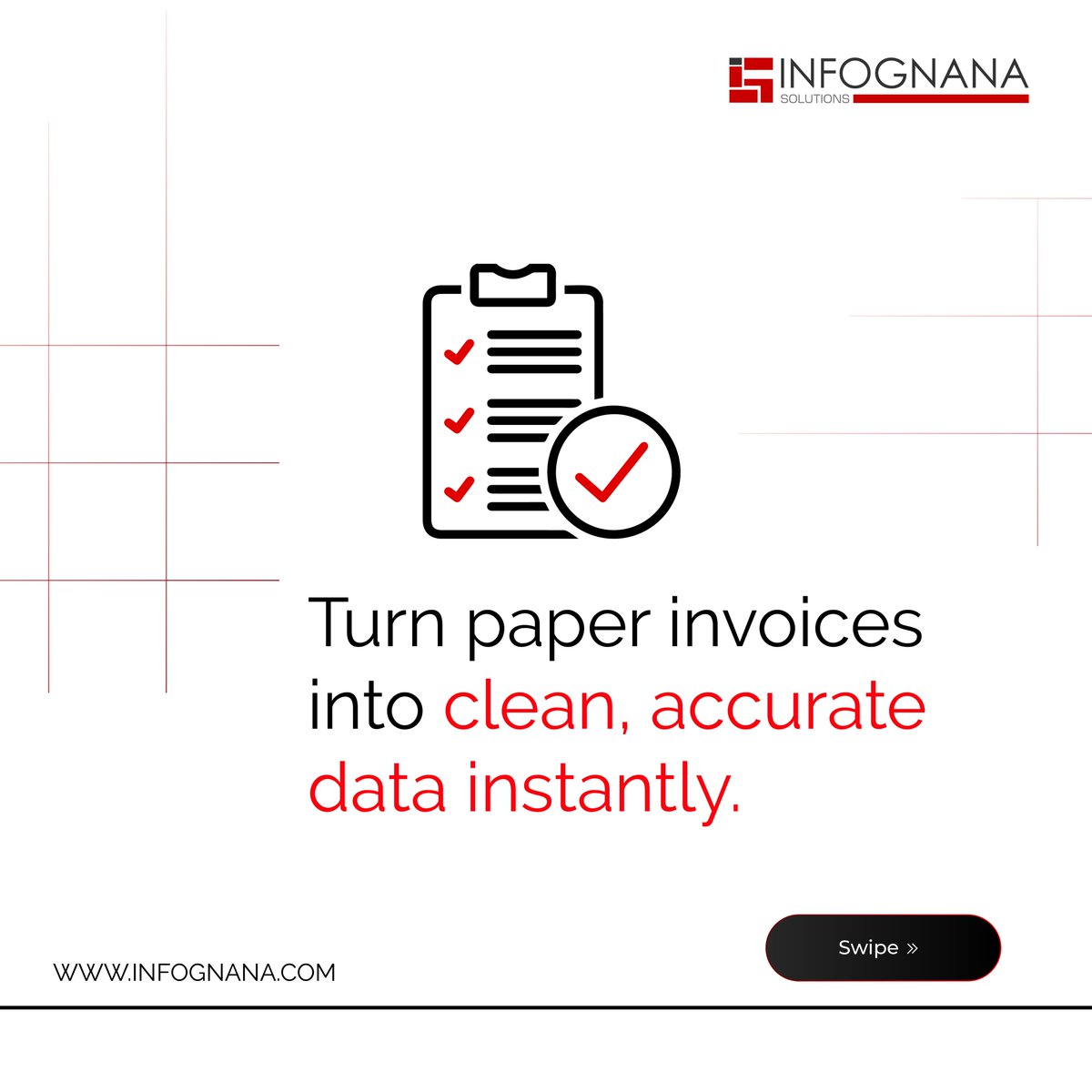 Infognana's tweet image. Managing #invoices #manually can be slow, error-prone, and costly. It&apos;s time to switch to a smarter, faster process that actually works for you! #BookaDemo or schedule a quick call to know more
Visit: bit.ly/3CjJ2ch #InvoiceProcessing 
#infognanasolutions #automation
