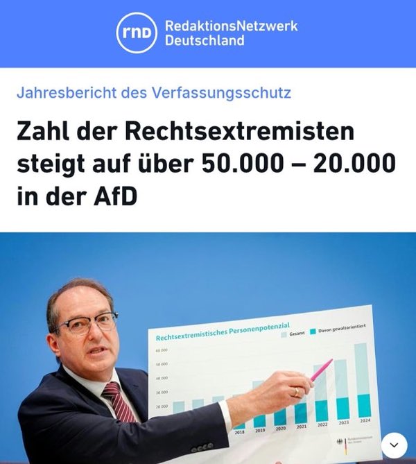 Bobesch ποΈβοΈπ©πͺπ§ββοΈ (@bobesch1280173) on Twitter photo Diese Bericht ist an LΓ€cherlichkeit kaum zu ΓΌberbieten. Wenn man bedenkt, wen sie alles als rechtsextrem bezeichnen. πππ Diese Bericht ist an LΓ€cherlichkeit kaum zu ΓΌberbieten. Wenn man bedenkt, wen sie alles als rechtsextrem bezeichnen. πππ