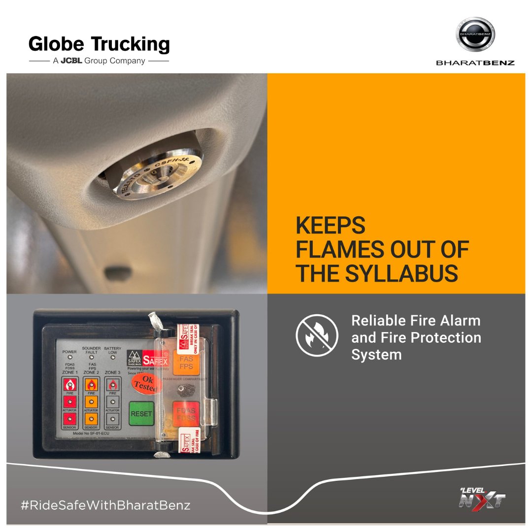 At Bharatbenz, safety leads every journey. Our school buses feature reliable fire alarm and protection systems—because when every second counts, learning should never be at risk.
Click here to know more: shorturl.at/GvkSP 

#RidesafewithBharatBenz #BharatBenzBuses  #Punjab