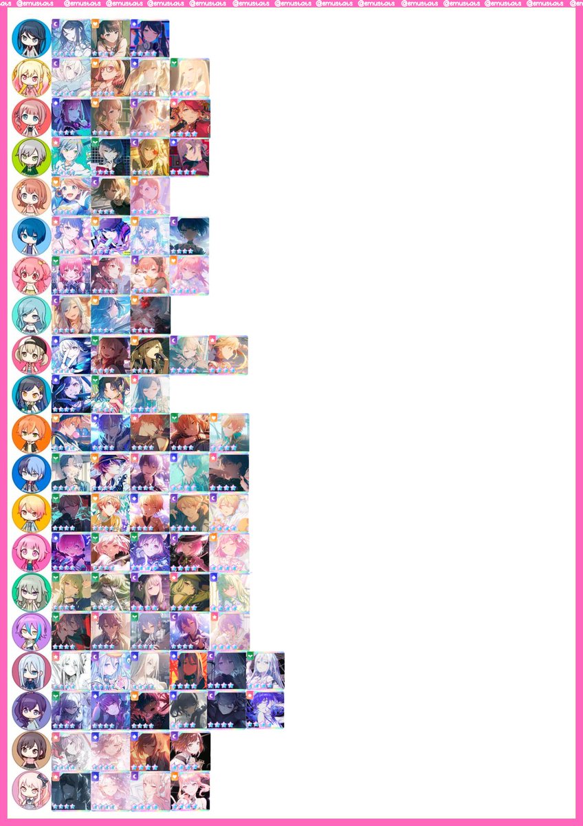 emustats's tweet image. ALL OC 4 Stars : June 2025
Added Niigo WL cards!
...and the emustats drought begins
#プロセカ #prsktwt