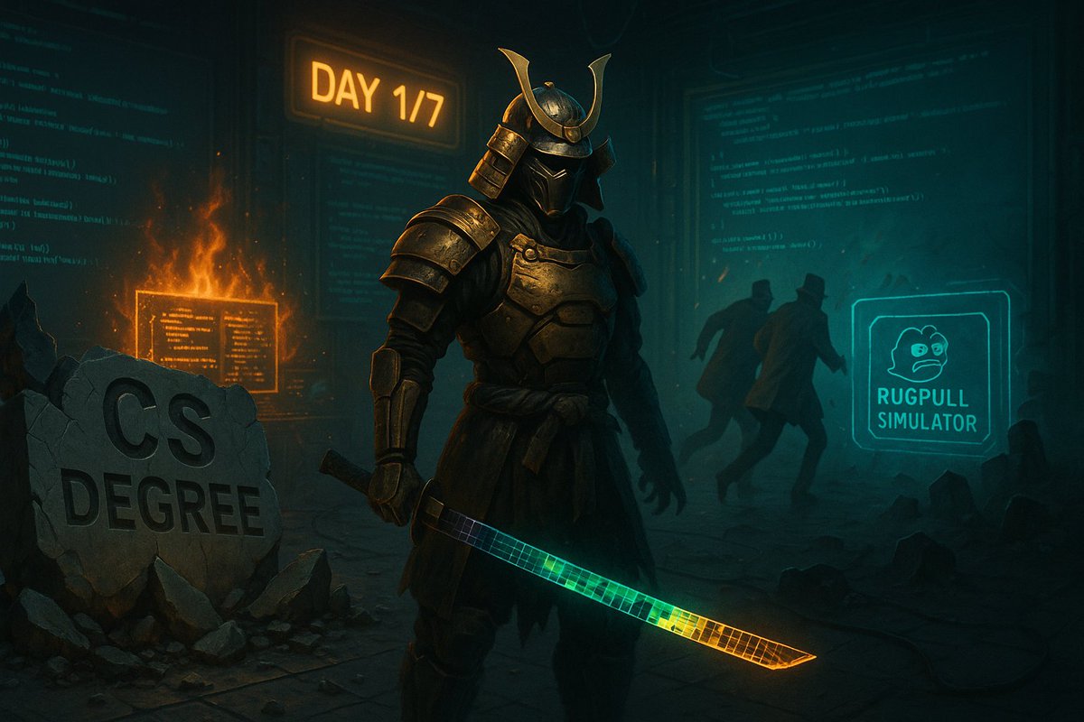 ⚔️ Day 1: How to Land a Smart Contract Dev Job (Without Experience).

The biggest wealth transfer in crypto isn't coins, it's careers.

In 2024:
          ➢ Smart contract devs earn $200k+ writing 50 lines of Solidity
          ➢ DAO operators get paid to meme and manage