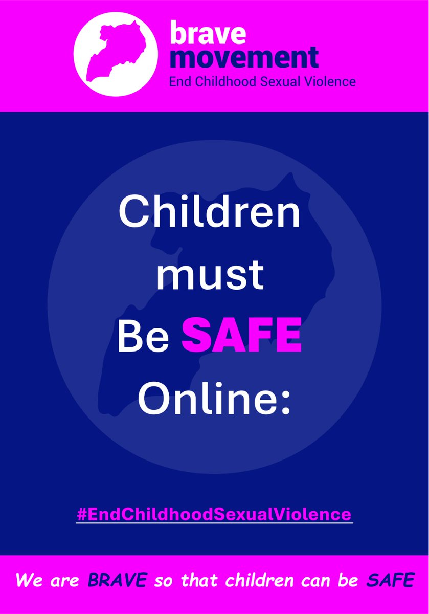 Every child should explore the internet without fear.
This #DayoftheAfricanChild, help us make that a reality <a href="/healing_uganda/">Healing Together Uganda</a> will host an awareness event in Mbarara, June 16.
We urge tech companies &amp; stakeholders to Prioritize child SAFETY online. #BeBraveUganda
<a href="/BeBraveGlobal/">Brave Movement</a>