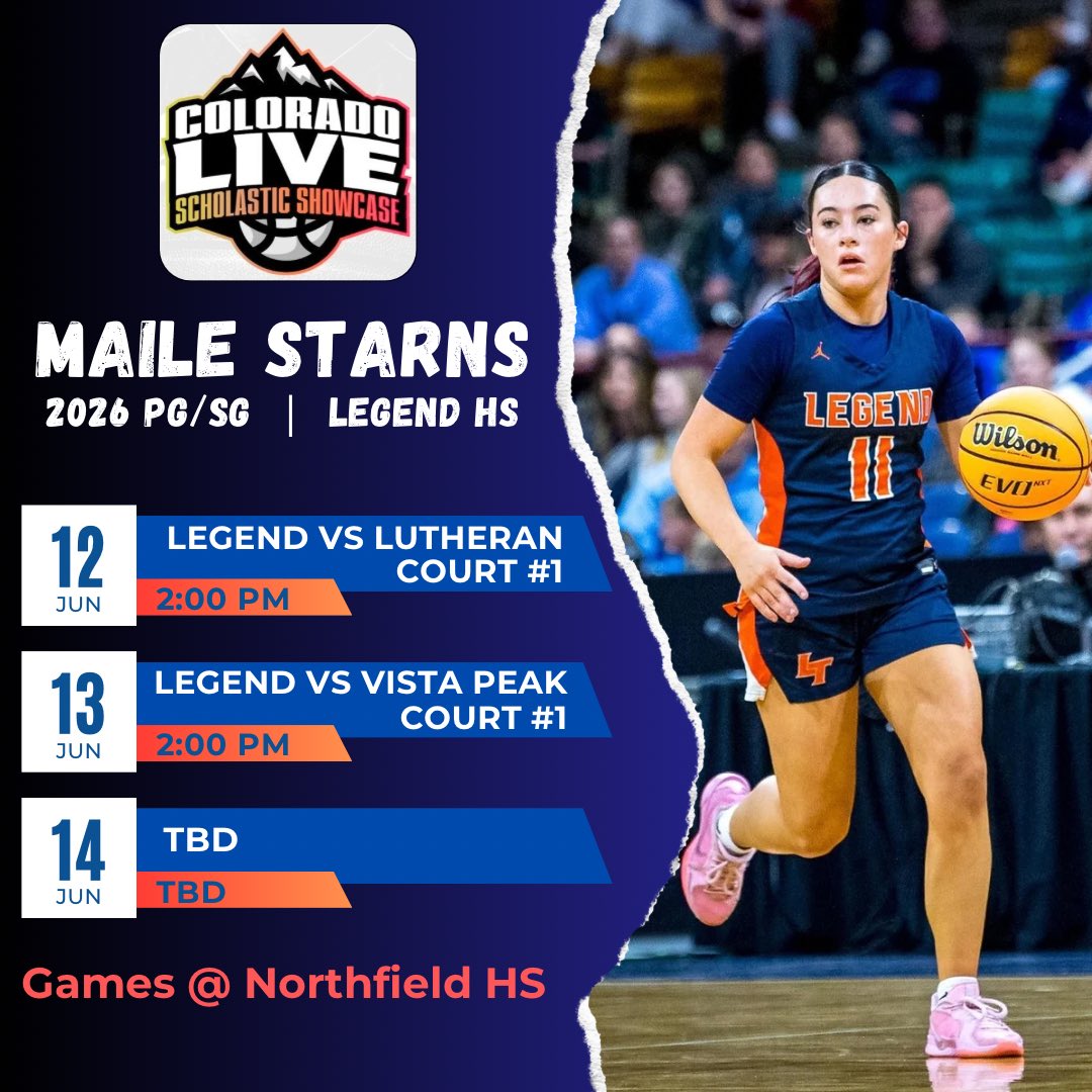 Maile Starns (@maile_starns) on Twitter photo Iโm back at it this week with <a href="/LadyTitanSwish/">Legend Girls Basketball</a> Ready to compete <a href="/ColoradoLive_SS/">COLORADO LIVE Scholastic Showcase</a>
New year. New goals. Come watch!! Iโm back at it this week with <a href="/LadyTitanSwish/">Legend Girls Basketball</a> Ready to compete <a href="/ColoradoLive_SS/">COLORADO LIVE Scholastic Showcase</a>
New year. New goals. Come watch!!