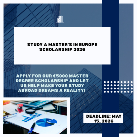 opportunitiesfy's tweet image. Want to study a Master’s in Europe? The Study a Master's in Europe Scholarship 2026 is now open! Eligibility: Non-EU students

Deadline: May 15, 2026 
Apply: wp.me/p23f03-f0A

#MastersInEurope #InternationalStudents #StudyInEurope