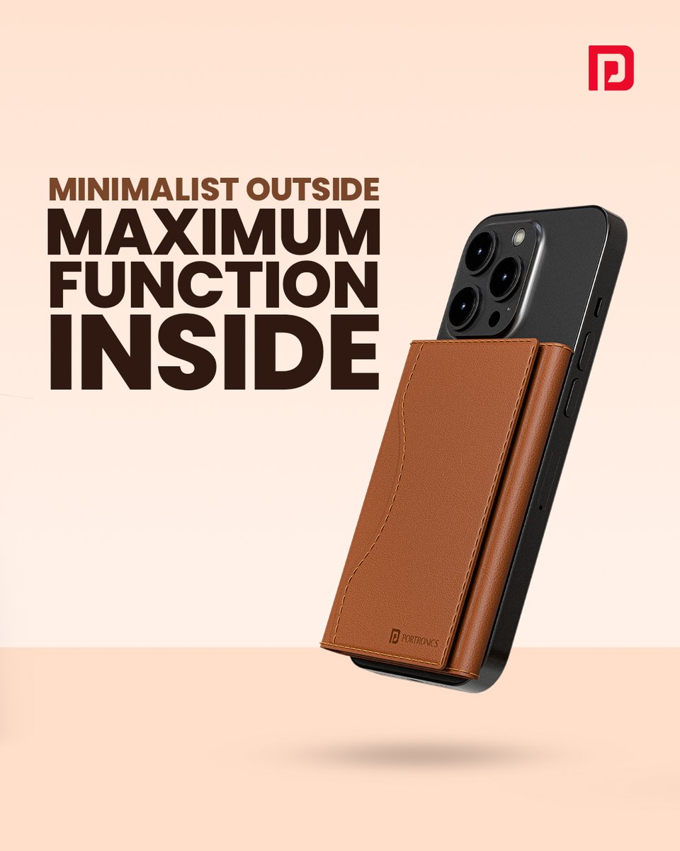 Portronics's tweet photo. Why suffer with stuffed pockets?
Get yourself a Wallet X. ๐โ๏ธ
#Portronics #WalletX https://t.co/rpYs8thiHK