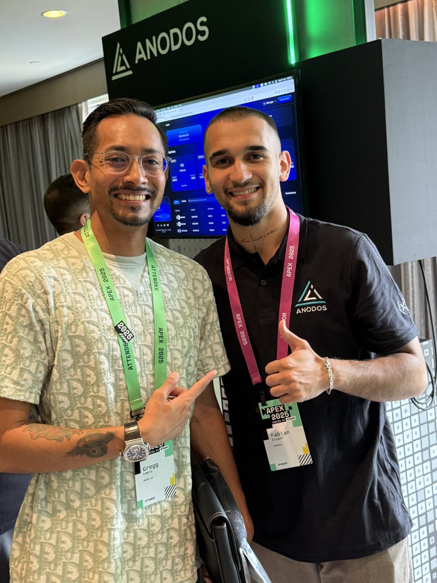 Nice meeting you <a href="/FabianDevRel/">Fabian S. 🔼{X}</a>  <a href="/AnodosFinance/">Anodos 🔼</a>