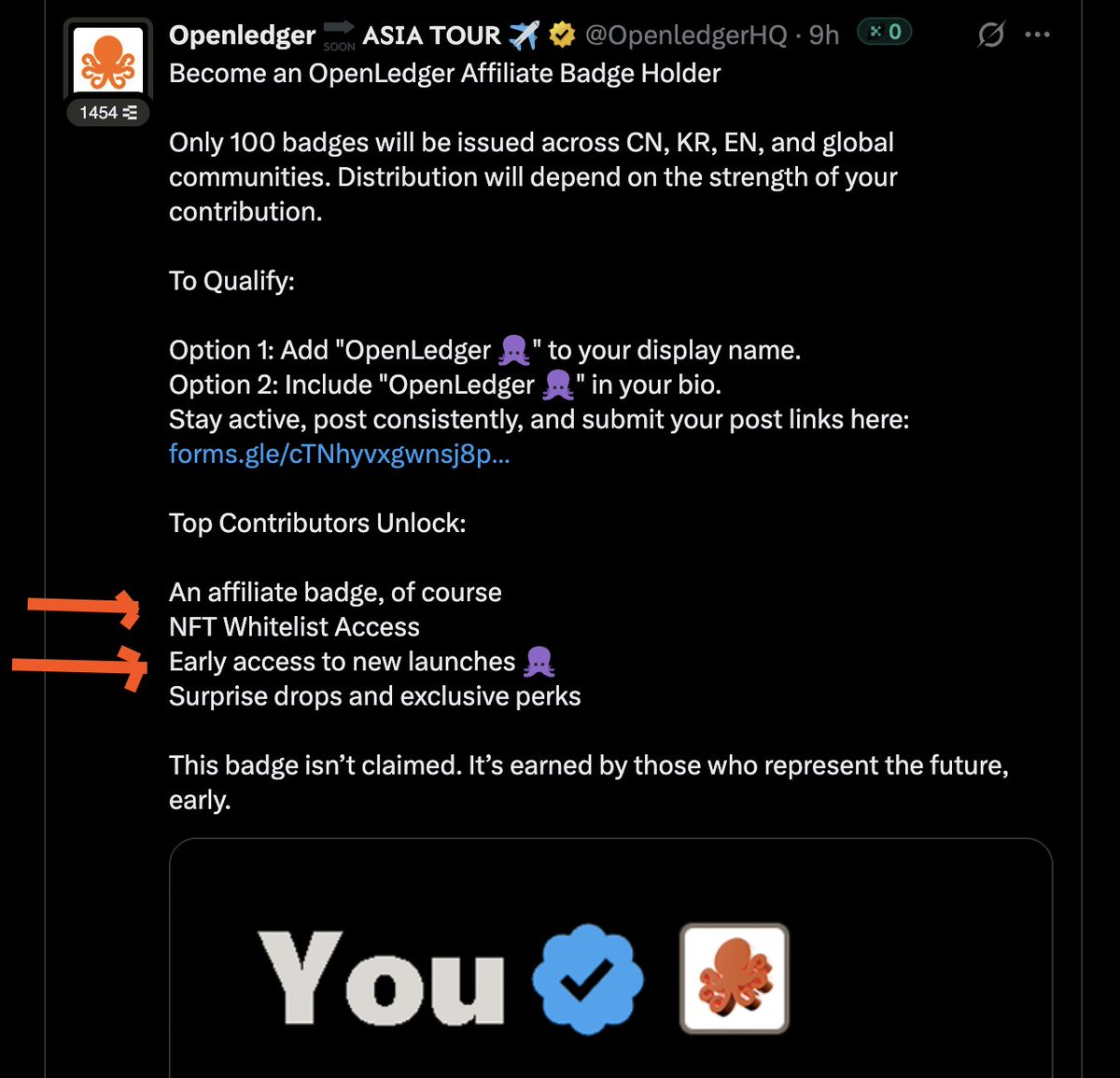 And you thought <a href="/OpenledgerHQ/">Openledger 🔜 𝗔𝗦𝗜𝗔 𝗧𝗢𝗨𝗥 ✈️</a> was just a decentralized AI with the $OPEN token?

There’s so much more.

Don’t forget,

OpenLedger is actually a Layer 1 purpose-built for AI.
This means many AI projects can build and launch on OpenLedger’s infrastructure.

These projects could