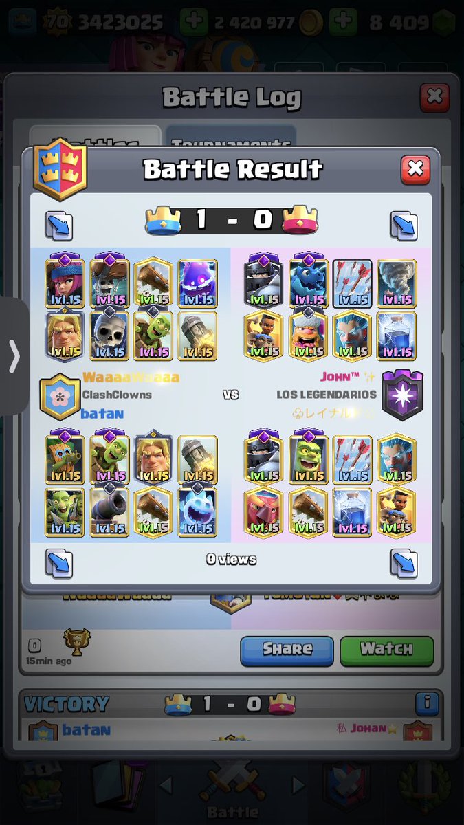 Ohhhh shittttt 21-1 sexy ahhhh 2s push with the goat <a href="/cr_batan/">Batan</a> 🥵🐐 don’t go stealing our decks okay 🤜🤛