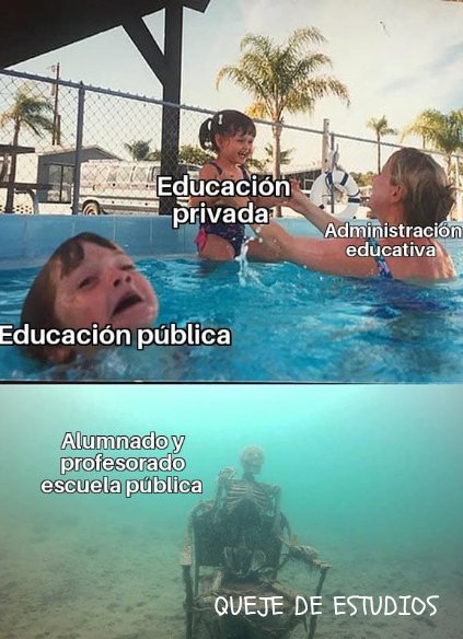 Pues la realidad supera la ficción
#Escuelapública