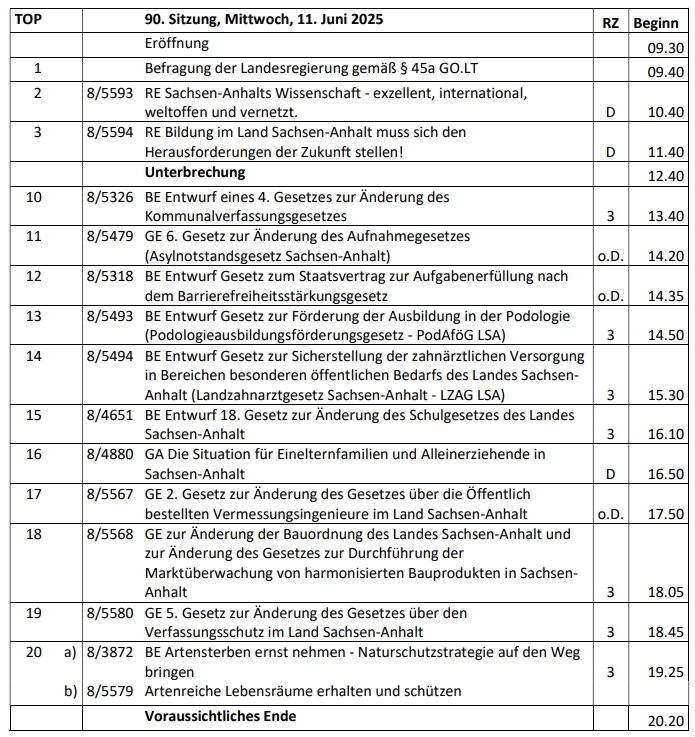 Der Fahrschein ist gelöst, hier kommt noch die geplante Route durch die erste Juni-Sitzung 2025 im Landtag von #SachsenAnhalt. Anschnallen, 9.30 Uhr geht's los! #ltlsa
Zum #Livestream: tinyurl.com/LTLSA11062025