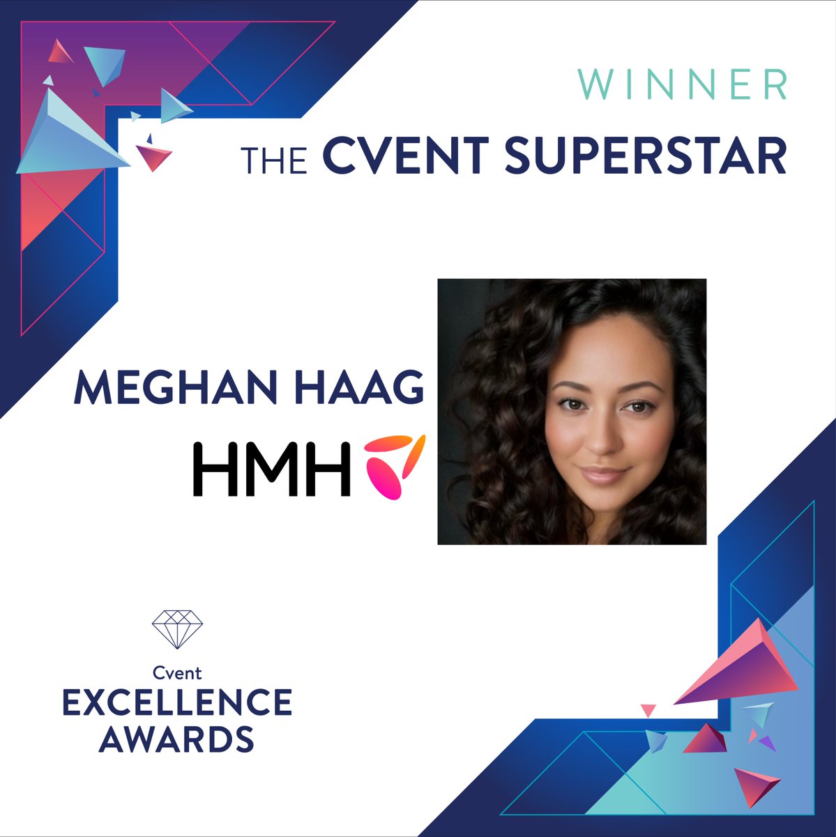 CventCONNECT's tweet image. Meghan Haag is the event professional making sure HMH engages, supports, and trains the broadest audience as possible!
Congratulations, Meghan, for using technology to propel our next generation of learners to new heights!. 😍
#CventCONNECT #CventExcellenceAwards
