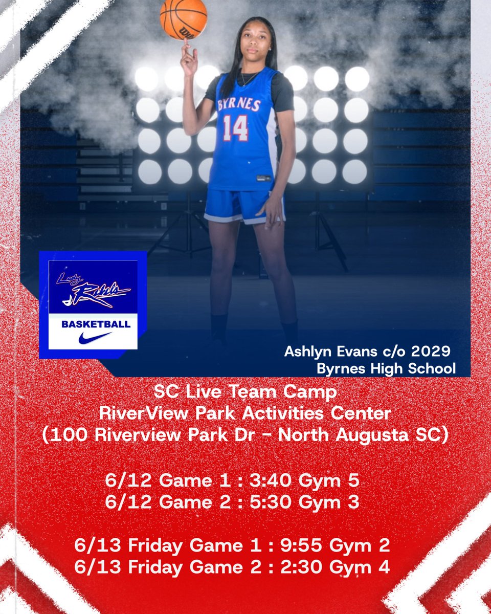 Come check out me and my teammates @ the SCHSL Live Team Camp ! <a href="/bhsrunninrebels/">Byrnes Runnin Rebels</a> <a href="/aeblgirlz/">AEBL</a>