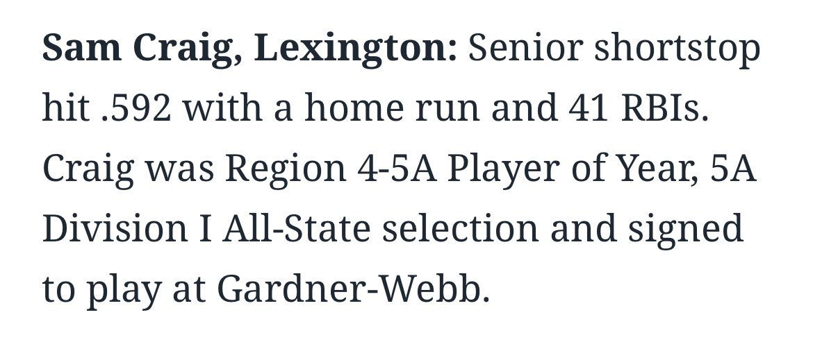 sam craig (@31samcraig) on Twitter photo Thankful for a great senior year!!! Time to get to work <a href="/GWUSoftball/">Gardner-Webb Softball</a> <a href="/cardinals_chand/">Carolina Cardinals Chandler</a> Thankful for a great senior year!!! Time to get to work <a href="/GWUSoftball/">Gardner-Webb Softball</a> <a href="/cardinals_chand/">Carolina Cardinals Chandler</a>