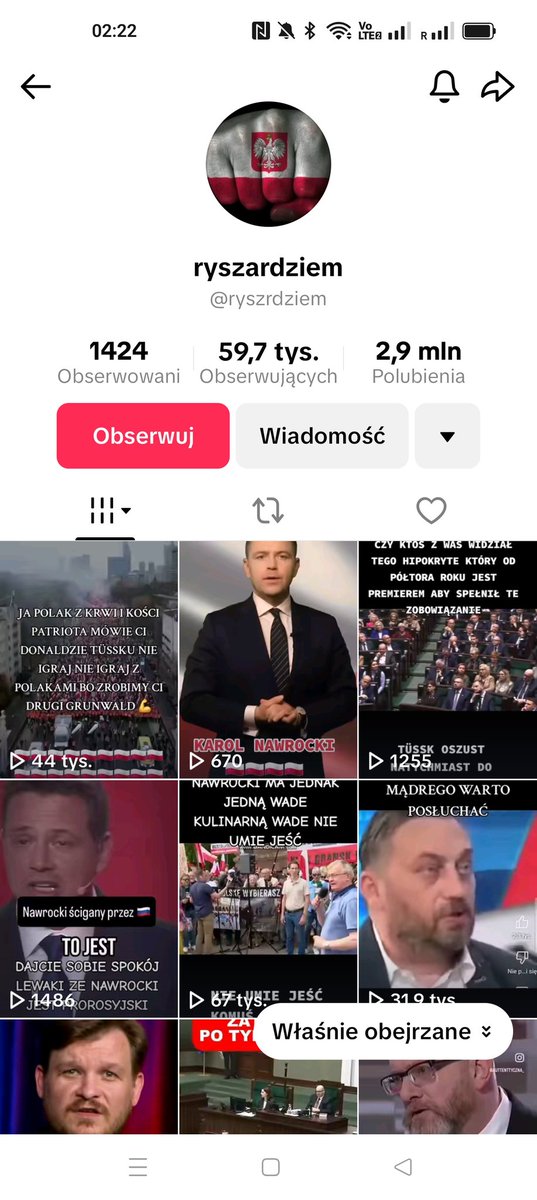 Kot Polityczny (@plcat_raspberry) on Twitter photo Na Tiktoku jakaś gigantyczna akcja trolli <a href="/DariuszMatecki/">Dariusz Matecki</a>
Dwie godziny siedziałem i banowałem to prawackie łajno bo dosłownie co drugi filmik był o konfie lub sutenerze.
Wybory twierdzą że wygrali, więc co tym razem się dzieje że zas@#$i całego tiktoka? Na Tiktoku jakaś gigantyczna akcja trolli <a href="/DariuszMatecki/">Dariusz Matecki</a>
Dwie godziny siedziałem i banowałem to prawackie łajno bo dosłownie co drugi filmik był o konfie lub sutenerze.
Wybory twierdzą że wygrali, więc co tym razem się dzieje że zas@#$i całego tiktoka?