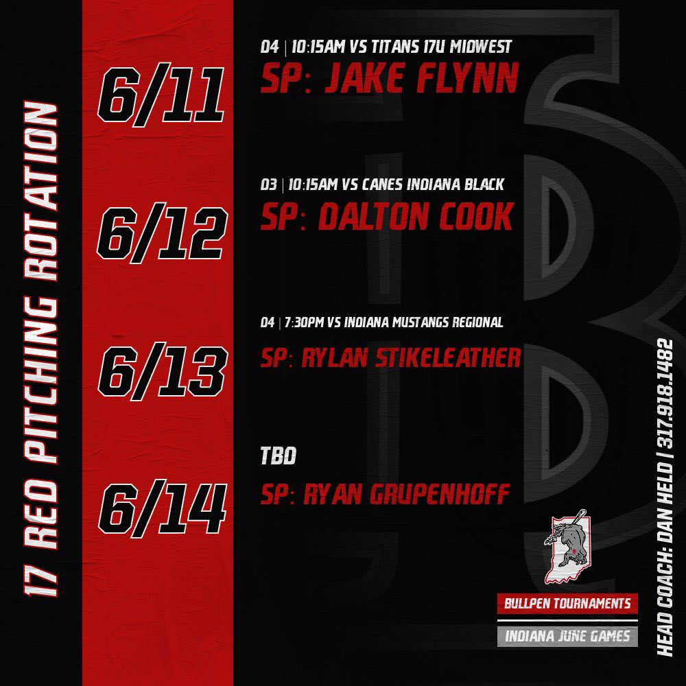 Bulls Red in action for the June Games this week.
