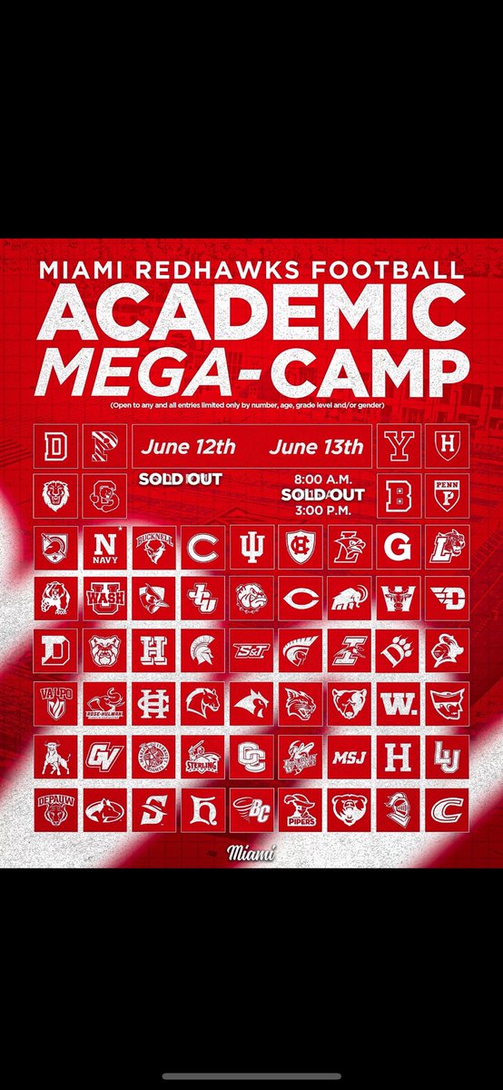 Miami Mega next camp up!!!  Friday 11am session