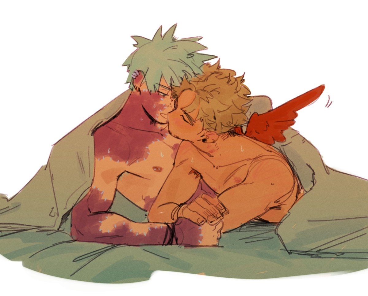 beybuniki's tweet photo. happy pride month to dabi and hawks and whatever they got going on https://t.co/9iP2YmSq7m