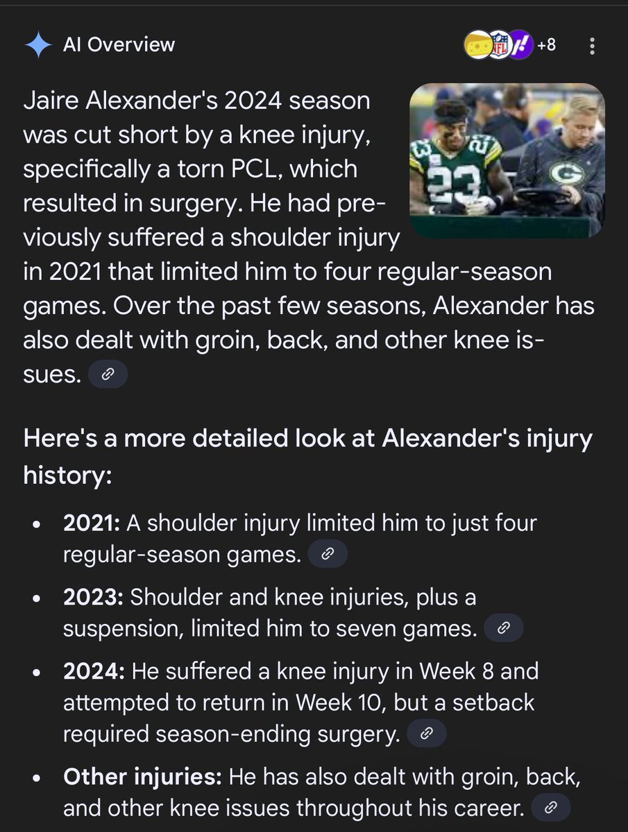 Quick question is Jaire Alexander even healthy?