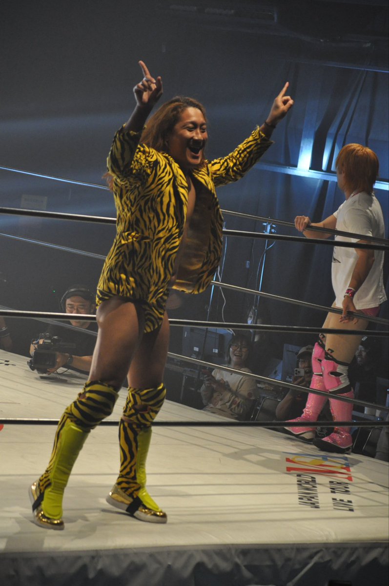 kikami_530's tweet photo. 2025.6.10
#MarvelousImpact  初興行
伊坂レオプロデュース
#マーベラスプロレス

全4試合最高でした( ´ ▽ ` )
中でも第2試合は衝撃🤣
お腹抱えて笑いまくりましたw
ちこさんもテンションあがりまくり😆

#黒潮TOKYOジャパン
#ヨースケサンタマリア
#伊坂レオ https://t.co/dJTKaiqMGw