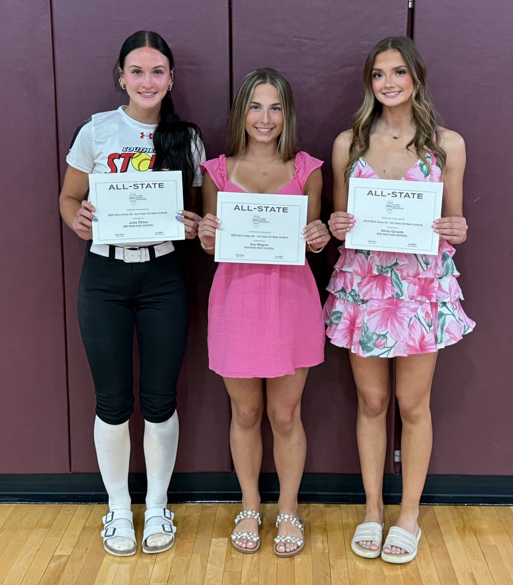 bboev8's tweet photo. Our 3 @ica_softball All State Selections:

Julia Ohlau - 2nd Team
Ava Wagner - 3rd Team
Olivia Geralds - 3rd Team

#MusketeerSoftball https://t.co/WgYH4qzrzd