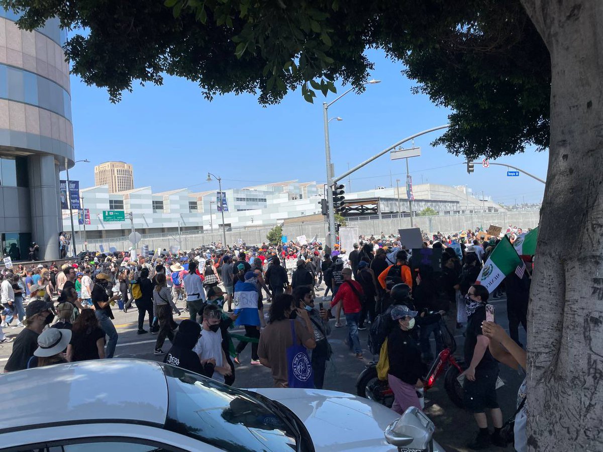 IWGofficial's tweet image. IWG at protests in LA, New York, and Burlington.