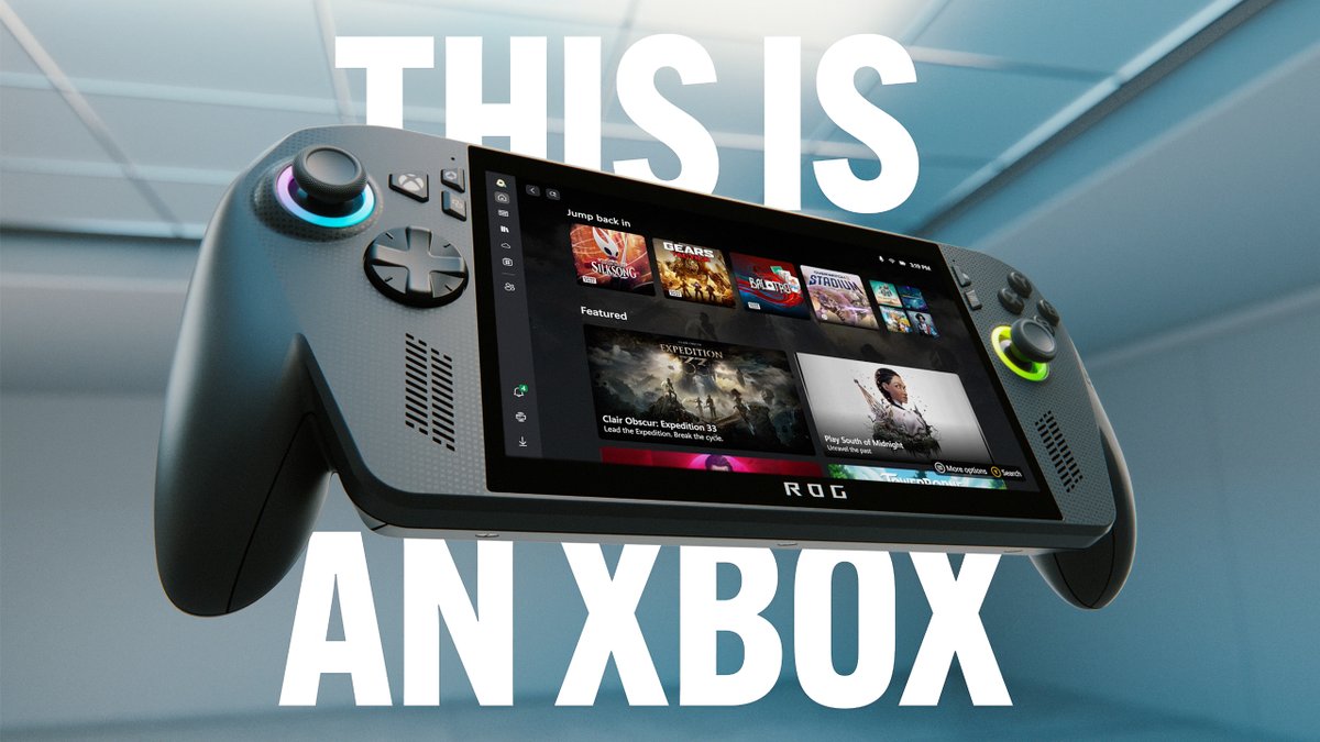 Xbox Japan (@xbox_jp) on Twitter photo \これも、Xbox!/
2025 年末、#Xbox 初の携帯ゲーム機「ROG Xbox Ally」シリーズが登場!
ホリデー シーズンに、<a href="/ASUS_ROG/">ROG Global</a> とのコラボレーションで Xbox のパワー、そして Windows 11 の自由度が集約された体験がプレイヤーの皆さんを待っています。
#ROGALLY
#GamePass
#XboxPlayAnywhere \これも、Xbox!/
2025 年末、#Xbox 初の携帯ゲーム機「ROG Xbox Ally」シリーズが登場!
ホリデー シーズンに、<a href="/ASUS_ROG/">ROG Global</a> とのコラボレーションで Xbox のパワー、そして Windows 11 の自由度が集約された体験がプレイヤーの皆さんを待っています。
#ROGALLY
#GamePass
#XboxPlayAnywhere