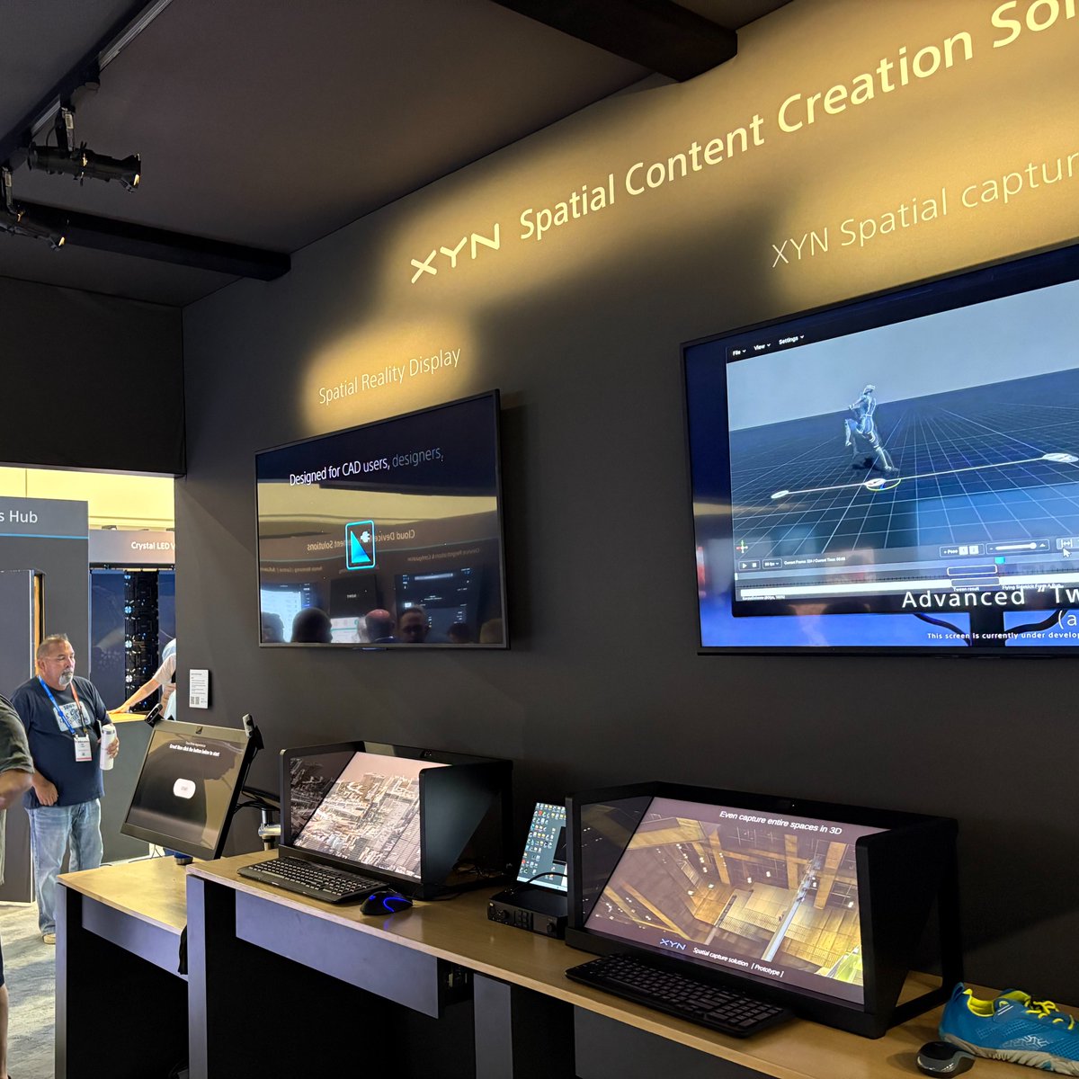 XYNbySony's tweet photo. 📢 XYN is also being showcased at InfoComm 2025. Visit us at the Sony booth (#2001) to explore the XYN area and experience our latest spatial content solutions. We look forward to welcoming you!
@SonyProUSA @InfoComm
#XYN #InfoComm2025 #Sony #mocopi #SpatialContent #3DCG
InfoComm 2025のソニーブース(#2001)でXYNを展示しています。ぜひお気軽にお立ち寄りください!