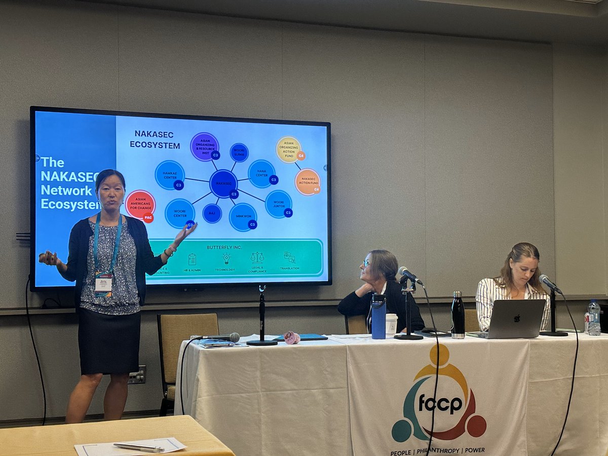 "Doing Bold Work Safely: How Funders Can Manage Risk &amp; Maximize Impact When Funding Social Justice Work" was really well received! Thank you to Natalie Roetzel Ossenfort from <a href="/AFJBeBold/">AFJ Bolder Advocacy</a> and Becky Belcore from <a href="/NAKActionFund/">NAKASEC Action Fund 🌺</a>