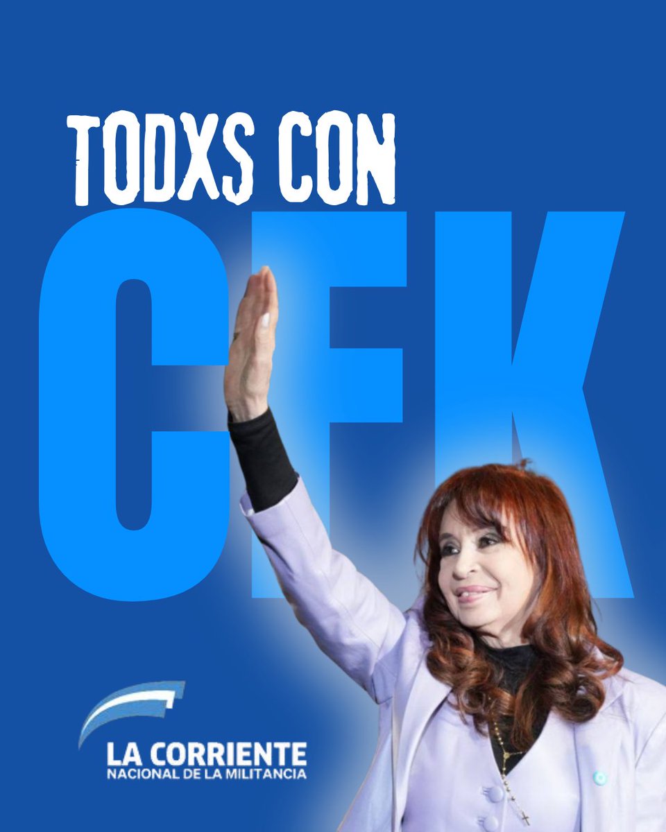 CorrienteZteAR's tweet photo. #NoALaProscripcionDeCristina #CristinaKirchner #CFK https://t.co/C4EV2bLaeA