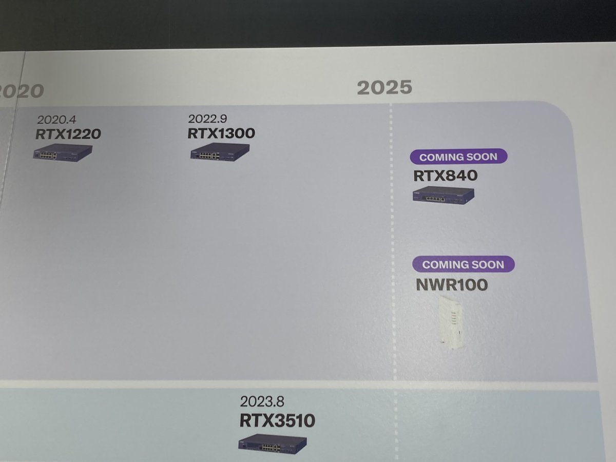 udp_5060's tweet photo. YAMAHAネットワークさん、RTX840と一緒に無線LANルーターの新作出すみたいで横転。
NWR100ってなんだｗ #NWR100 #interop #interop25 https://t.co/ieZ3NcFlzu