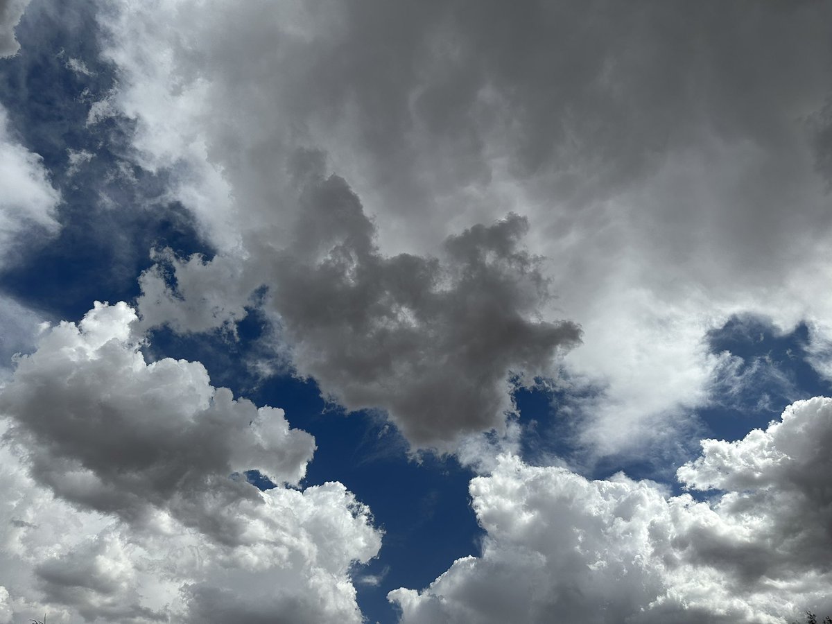 We got mixed messages from Mother Nature today.