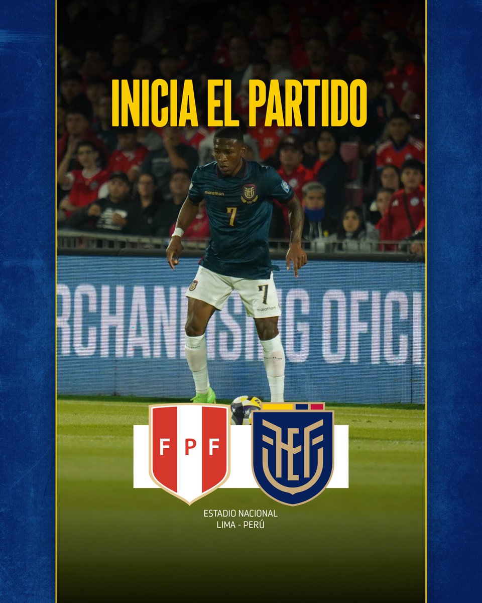 Ya se juega en Lima
▶ 🇵🇪🆚🇪🇨

• #PerúEcuador •