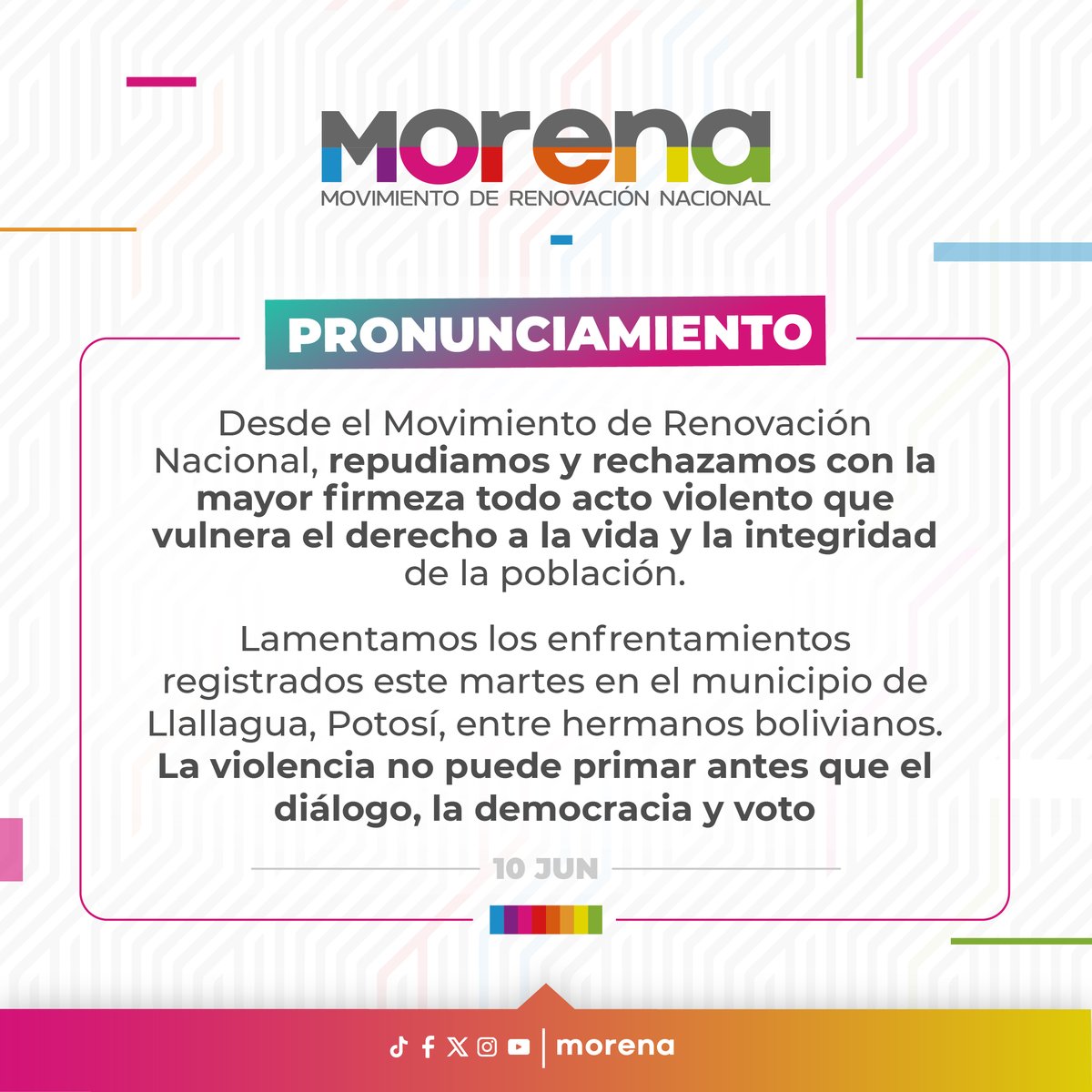 Morena Bolivia tweet media