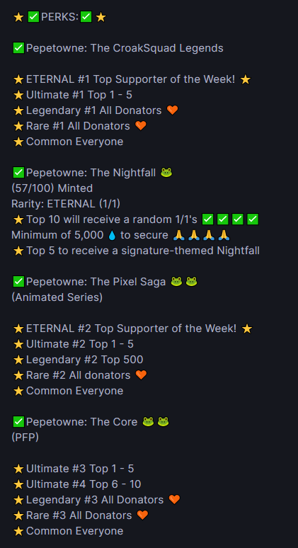 Snapshot is now live fam!
Time for new Eternals, Ultimates, Legendaries and Rares!

Screenshot below will show you what's coming on <a href="/Pepetownepixels/">Pepet◎wne: The Pixel Saga 💧 | DRIP</a> ! 😱🤭

Thank you for your support legends!
Happy Collecting <a href="/drip_haus/">DRiP 💧</a> 🙌

d.rip/prometheus
