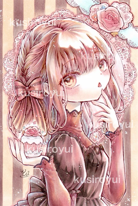 「カップケーキはいかが?」 #アナログ絵 #コピック #シュガーベールのおまじない