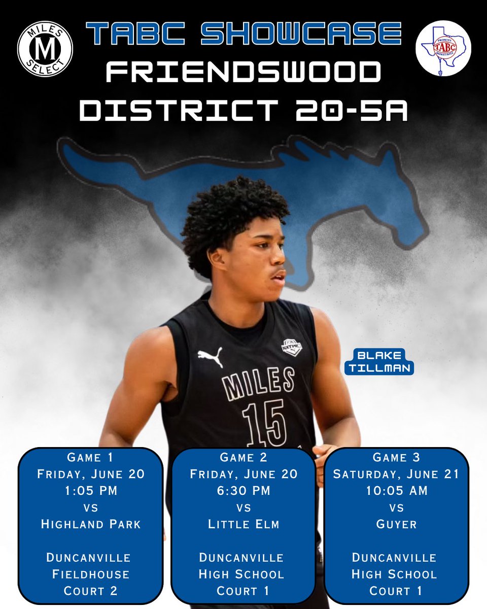 Miles Select (@milesselect) on Twitter photo Ready to see our guy Blake Tillman have a big senior year! Good luck at TABC next weekend, Blake! <a href="/FwoodBoysBball/">Friendswood Boys Basketball</a> <a href="/BlakeTillman13/">Blake Tillman</a> Ready to see our guy Blake Tillman have a big senior year! Good luck at TABC next weekend, Blake! <a href="/FwoodBoysBball/">Friendswood Boys Basketball</a> <a href="/BlakeTillman13/">Blake Tillman</a>