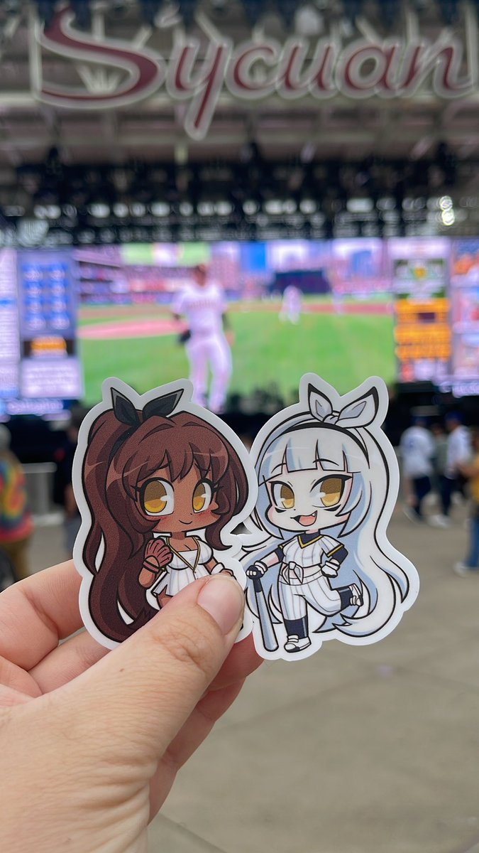 runeechan's tweet image. Catch me at Gallagher square in Petco Park!! Free stickers! 
#NIKKEATBAT #NIKKE