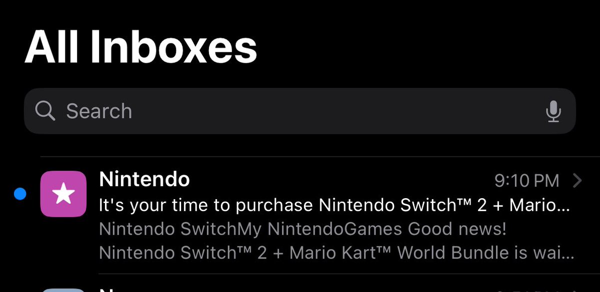 Amazing news! Nintendo emailed me. 

I get to preorder a switch 2!