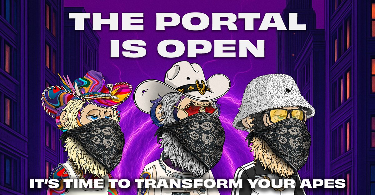 🚨THE PORTAL IS OPEN!🚨
It's time to transform your Lazy Apes 🔥
Claim your Digital Passport &amp; Unlock New Opportunities.
Are you ready to ascend? 🚀
lazyapeofficial.com 
#NFTS #Web3